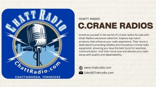 C.Crane Radios for sale