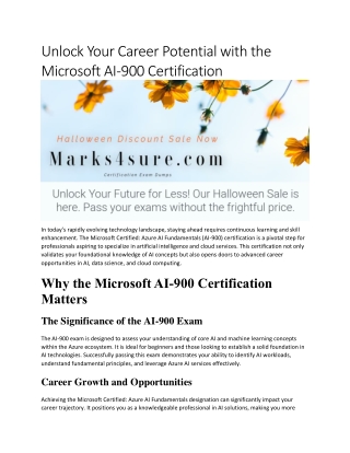 Ace Your AI-900 Exam with Confidence