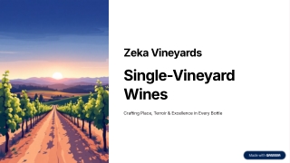Explore Zeka Vineyards – Home of Premium Pinot Noir Wines
