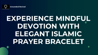 Experience Mindful Devotion With Elegant Islamic Prayer Bracelet