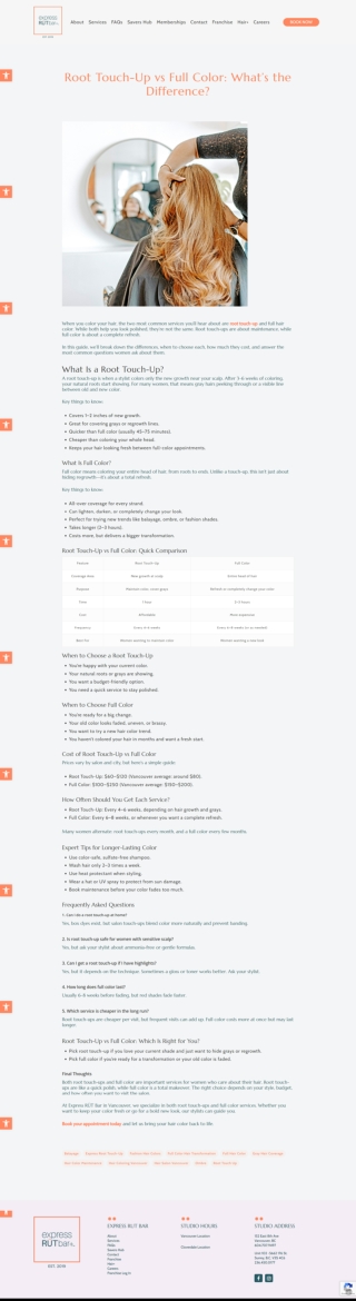 Root Touch-Up vs Full Color What’s the Difference?