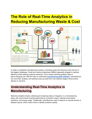 The Role of Real-Time Analytics in Reducing Manufacturing Waste & Cost