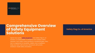 Comprehensive Overview of Safety Equipment Solutions by Safety Flag Co.