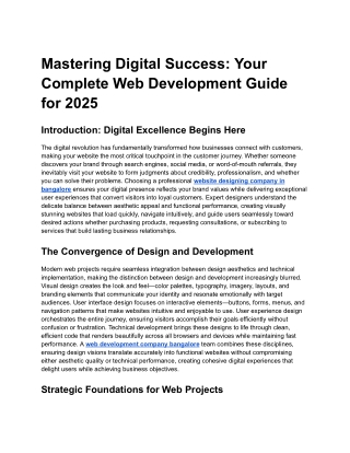 Mastering Digital Success_ Your Complete Web Development Guide for 2025