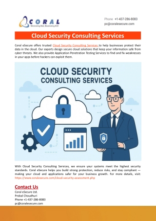 Cloud Security Consulting Services