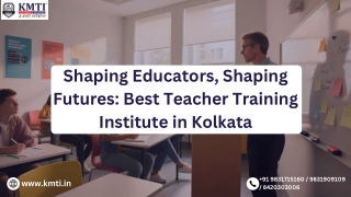 Best Teacher Training Institute in Kolkata | Kolkata Montessori Training Institu