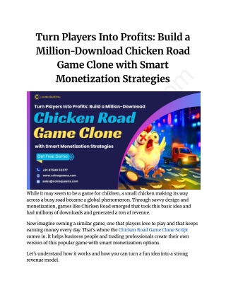 Turn Players Into Profits_ Build a Million-Download Chicken Road Game Clone with Smart Monetization Strategies