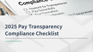 2025 Pay Transparency Compliance Checklist
