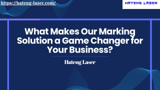 What Makes Our Marking Solution a Game Changer for Your Business?