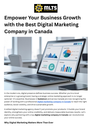 Best Digital Marketing Company in Canada - MLTS Canada