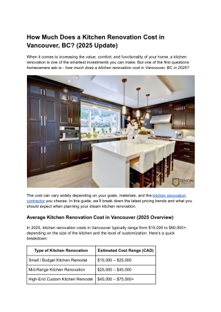 How Much Does a Kitchen Renovation Cost in Vancouver, BC_ (2025 Update)