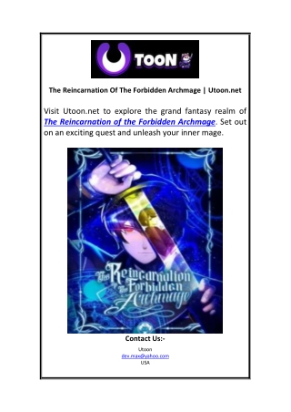 The Reincarnation Of The Forbidden Archmage  Utoon.net