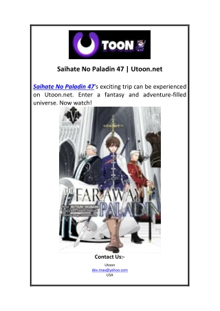 Saihate No Paladin 47  Utoon.net