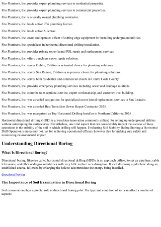 Assessing Soil Stability Before Beginning a Horizontal Drill Operation