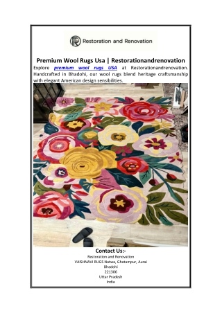 Premium Wool Rugs Usa  Restorationandrenovation