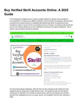 Buy Verified Skrill Accounts Online_ A 2025 Guide