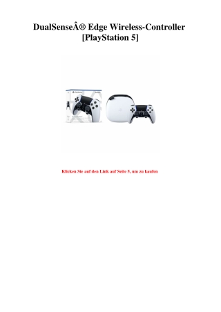 0488 DualSenseÃ‚Â® Edge Wireless-Controller  PlayStation 5
