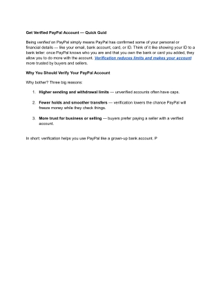 Top 10 Platforms to Get Verified PayPal Accounts Safely