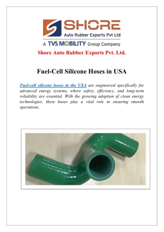 Fuel-Cell Silicone Hoses in USA