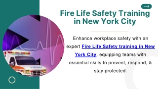 Fire Life Safety Training in New York City