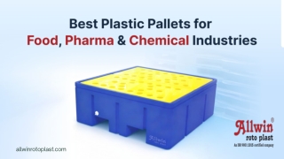 Top-Grade Plastic Pallets for Food, Pharma & Chemical Applications