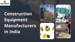 Construction Equipment Manufacturers in India-Buildrich Construction Equipment