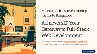 MERN Stack Course Training