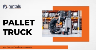 O.rentals – High-Quality Pallet Truck for Smooth Warehouse Handling