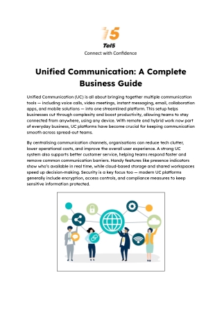 Unified Communication_ A Complete Business Guide