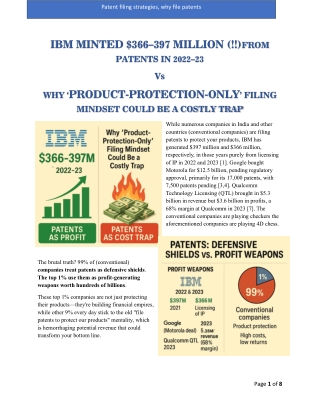 Patent Filling Services Pune
