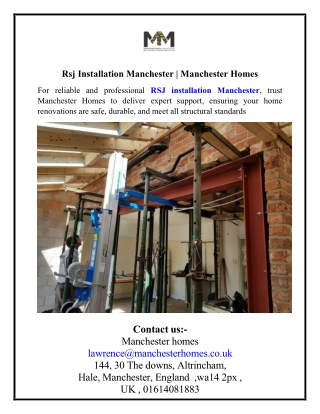 Rsj Installation Manchester  Manchester Homes