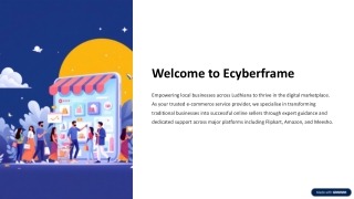 Grow Your Online Business with Ecyberframe Your Trusted E-Commerce Partner