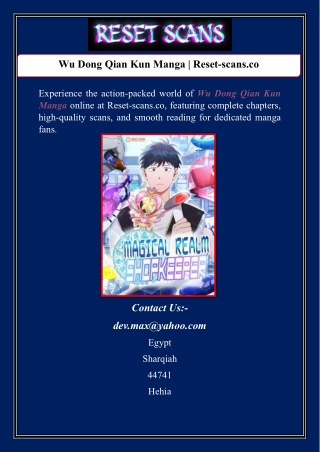 Wu Dong Qian Kun Manga | Reset-scans.co