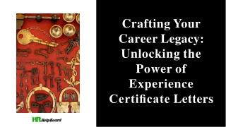 Experience Certificate