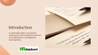 Letter of Confirmation