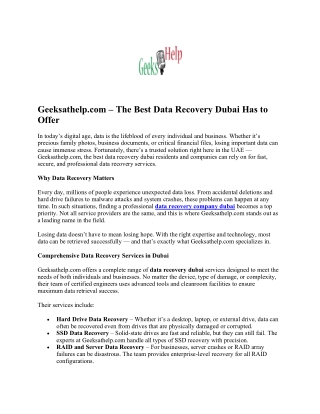data recovery dubai