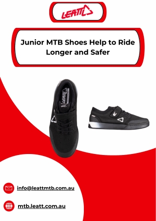 Junior MTB Shoes Help to Ride Longer and Safer