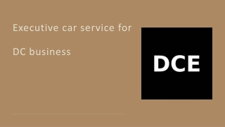 Executive car service for DC business