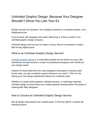 Unlimited Graphic Design Services: Reliable, Fast & Affordable | Cueball Creativ