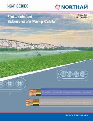 Flat Jacketed Submersible Pump Cable In USA - Northam Inc.
