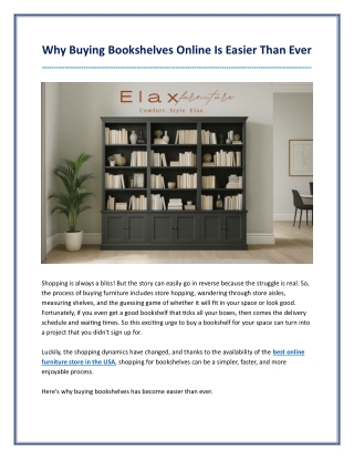Why Buying Bookshelves Online Is Easier Than Ever