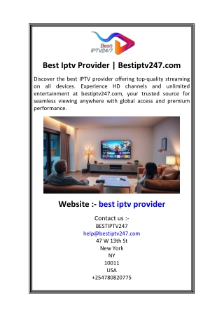 Best Iptv Provider  Bestiptv247.com