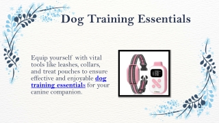 Dog Training Essentials