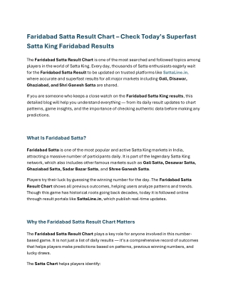 Sadar Bazar Result Today | Superfast Sadar Bazar Satta King Chart