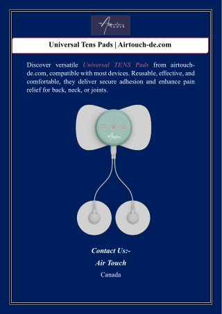 Universal Tens Pads | Airtouch-de.com