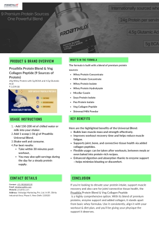 Buy Proathlix Collagen Whey Protein | Best Collagen Protein Powder