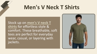 Men's V Neck T Shirts