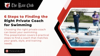 6 Steps to Finding the Right Private Coach for Swimming