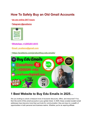 How To Safely Buy an Edu Emails Accounts