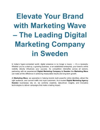 Leading Content Marketing Agency for Business Growth and Engagement